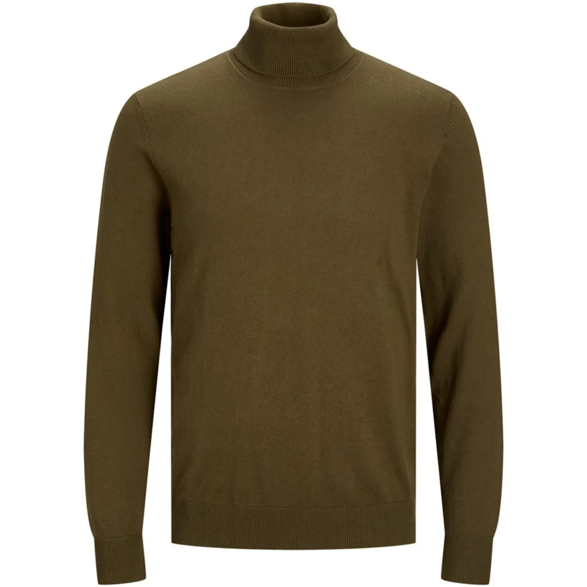 12157417 JJEEMIL KNIT ROLL NECK NOOS DESERT PALM