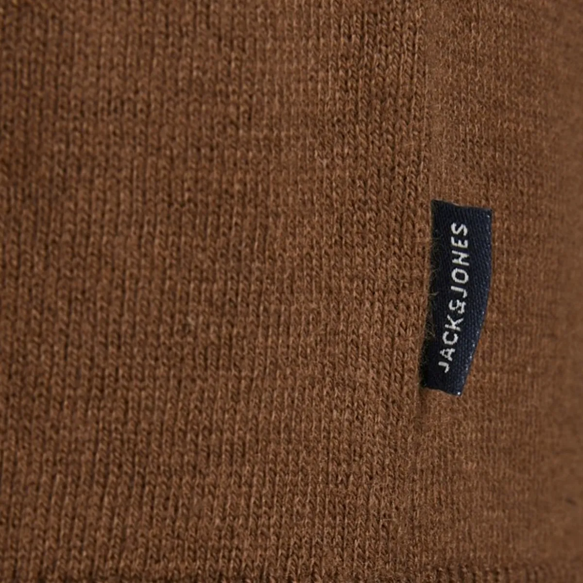 12157417 JJEEMIL KNIT ROLL NECK NOOS DESERT PALM