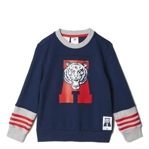 Adidas Sudadera Niño Team Tiger Logo (Marino/Gris/Rojo)