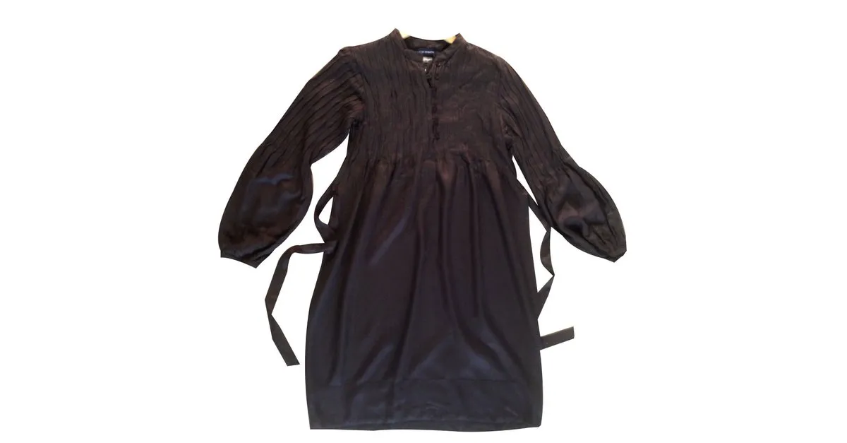 Antik Batik Vestidos Marrón oscuro 