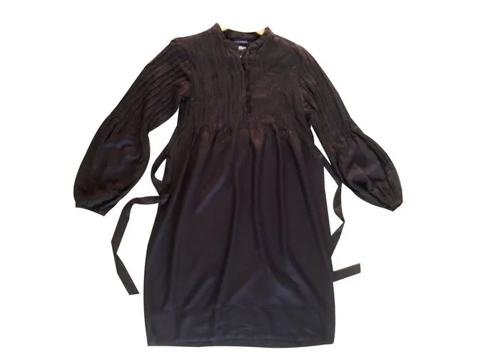 Antik Batik Vestidos Marrón oscuro 