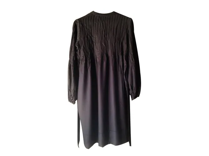 Antik Batik Vestidos Marrón oscuro 