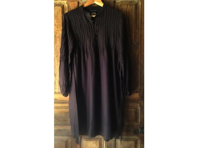 Antik Batik Vestidos Marrón oscuro 