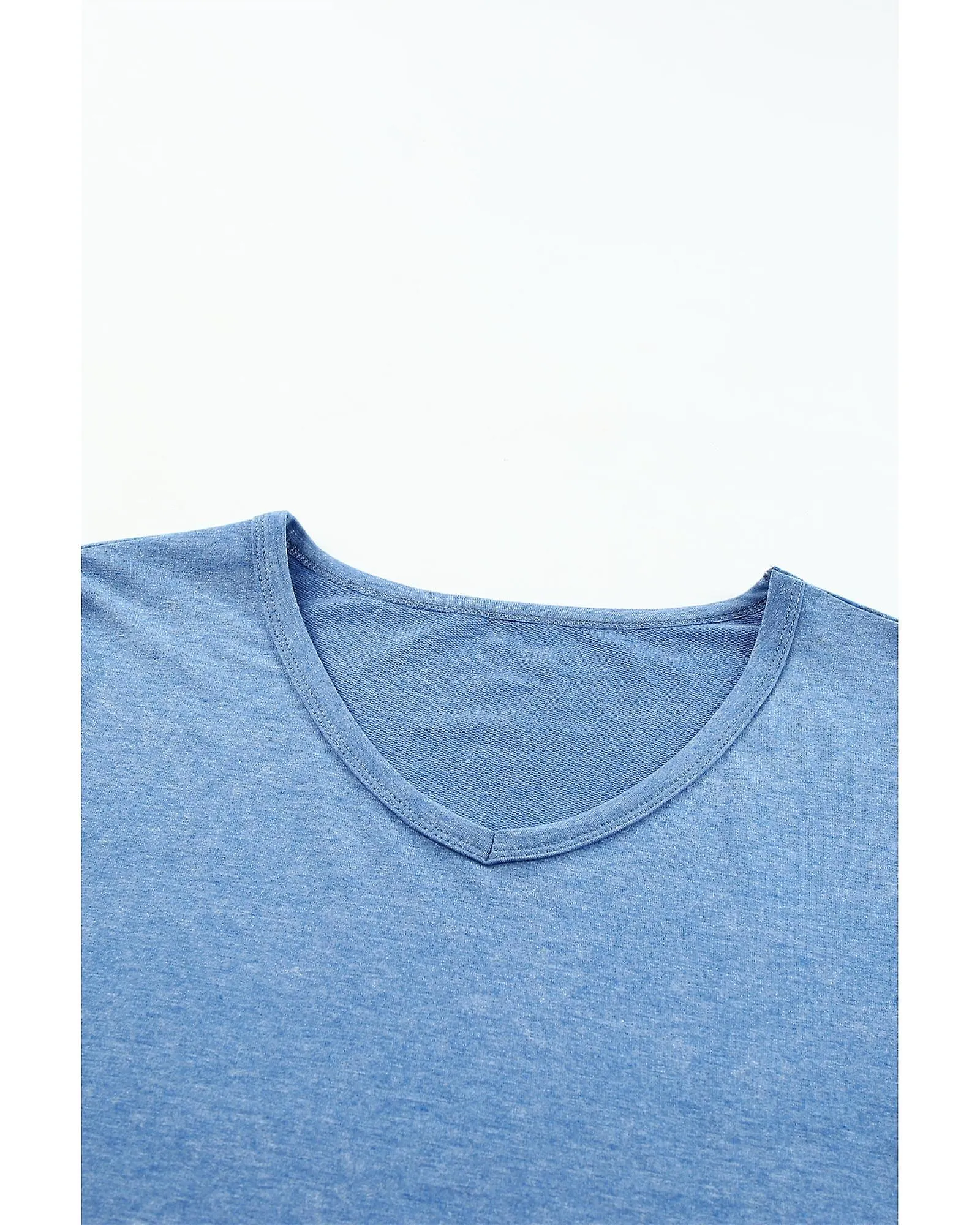 Azura Exchange  Mineral Washed V Neck Tee