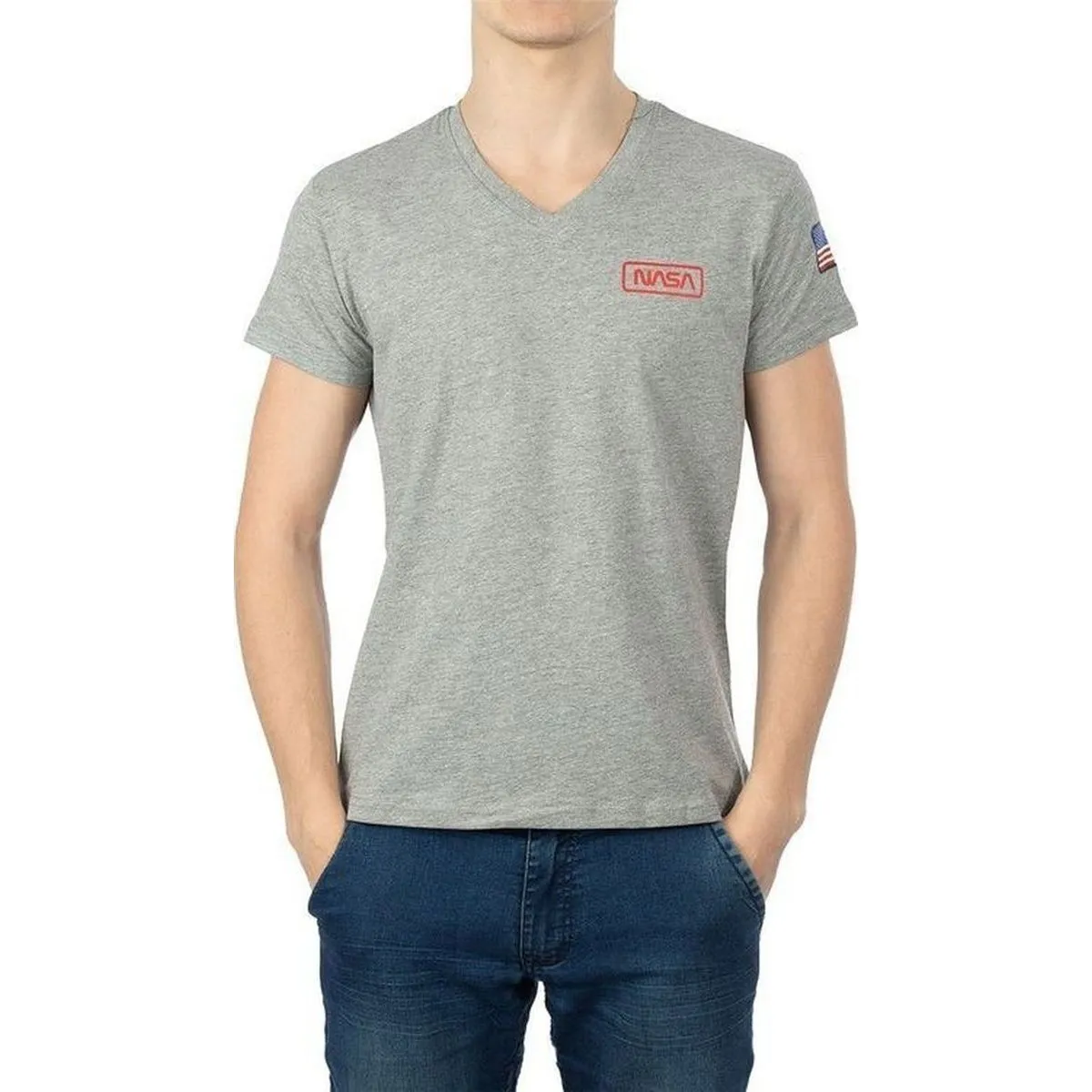 BASIC FLAG V NECK