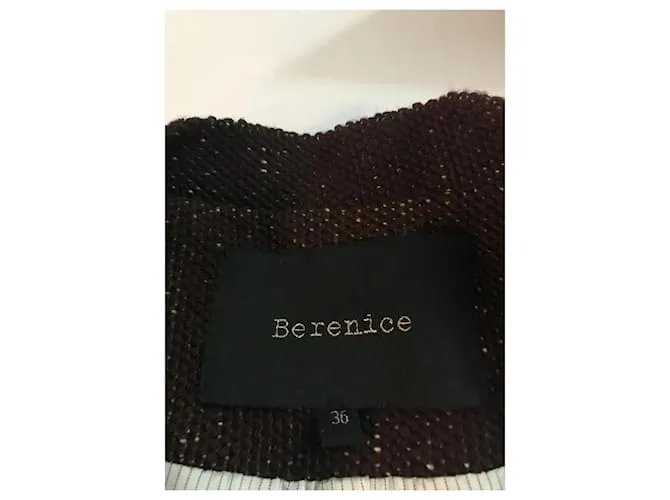 Berenice Chaqueta marrón jaspeado Marrón oscuro 