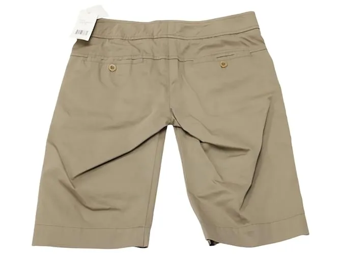 Bermudas Vince Twill en Algodón Beige 