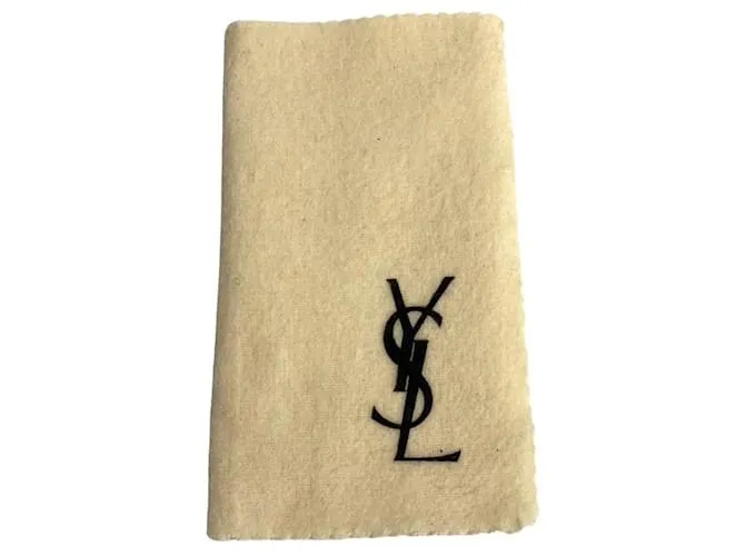 Billetera de cuero Yves Saint Laurent con cremallera, estuche para monedas de cuero en muy buen estado 
