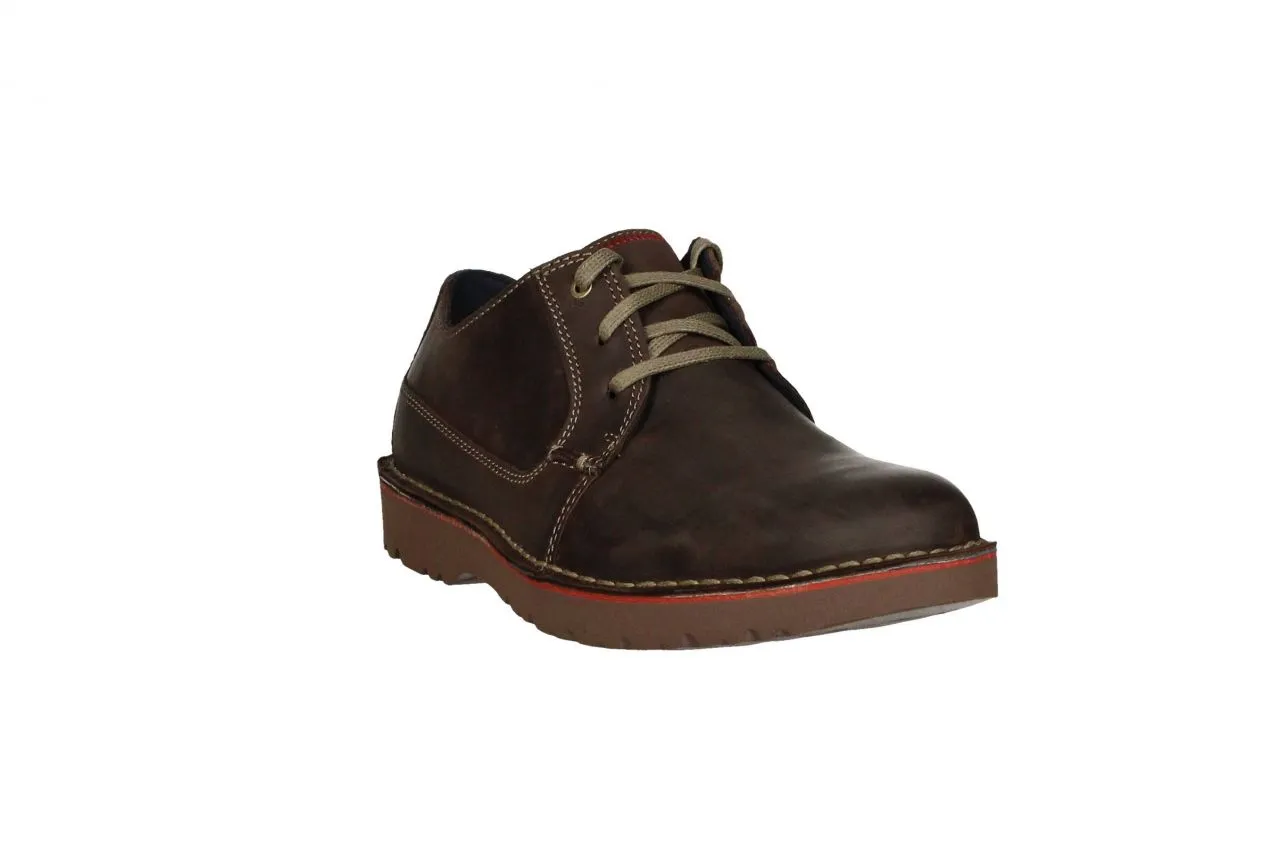 Blucher Piel Marrón  Lengueta Pespuntes Rojos