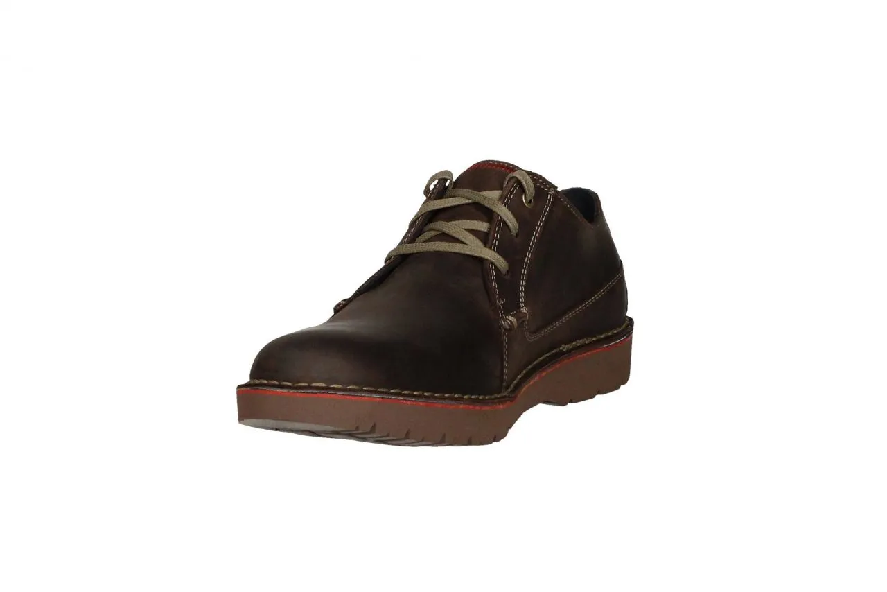 Blucher Piel Marrón  Lengueta Pespuntes Rojos