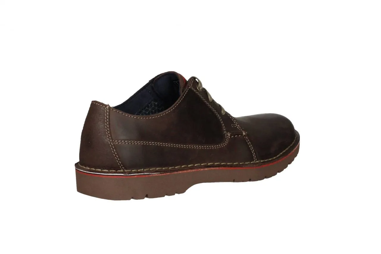 Blucher Piel Marrón  Lengueta Pespuntes Rojos