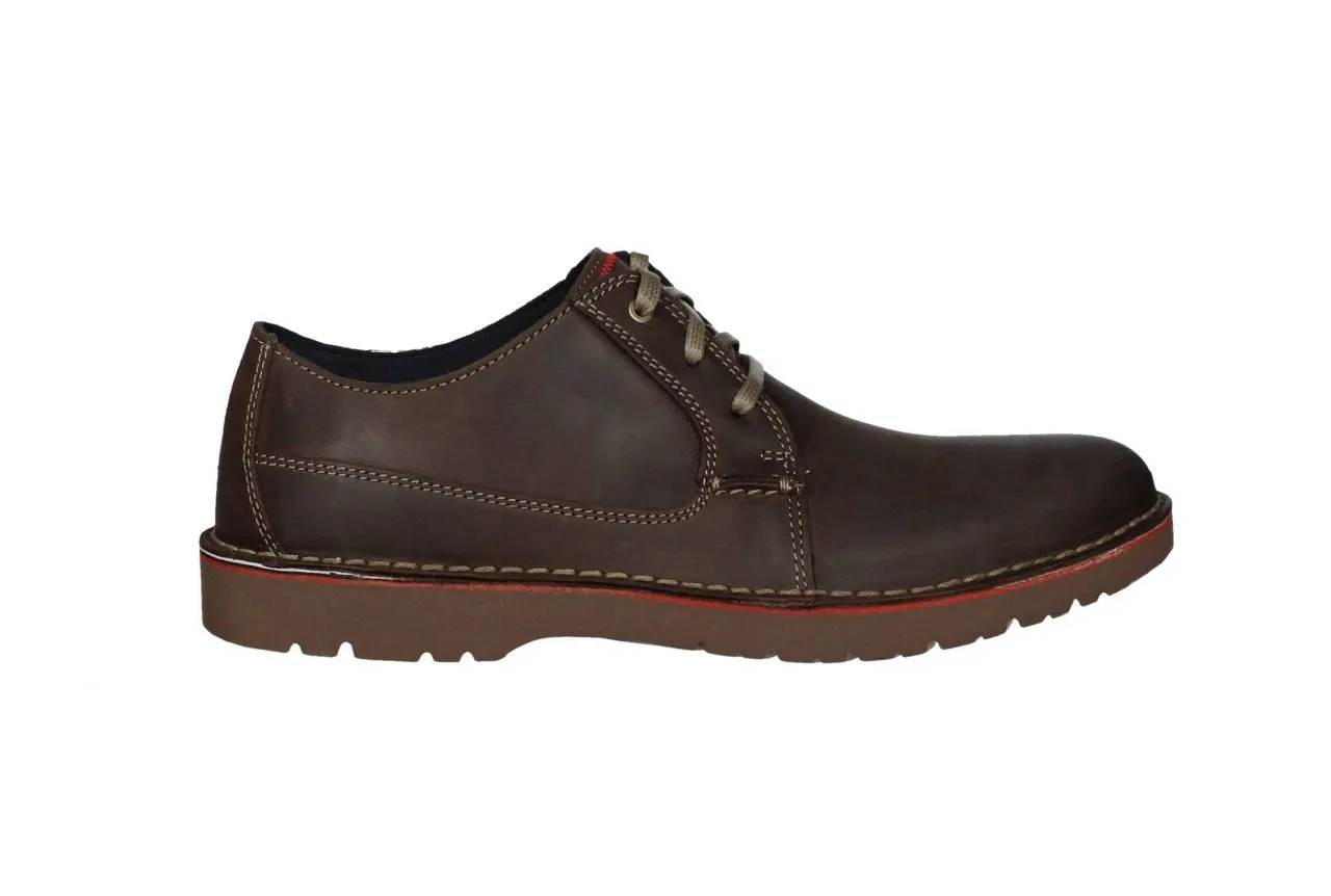 Blucher Piel Marrón  Lengueta Pespuntes Rojos