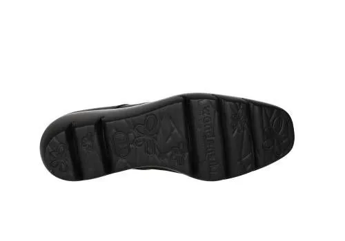 Blucher Piel Negro Flecos Tachas
