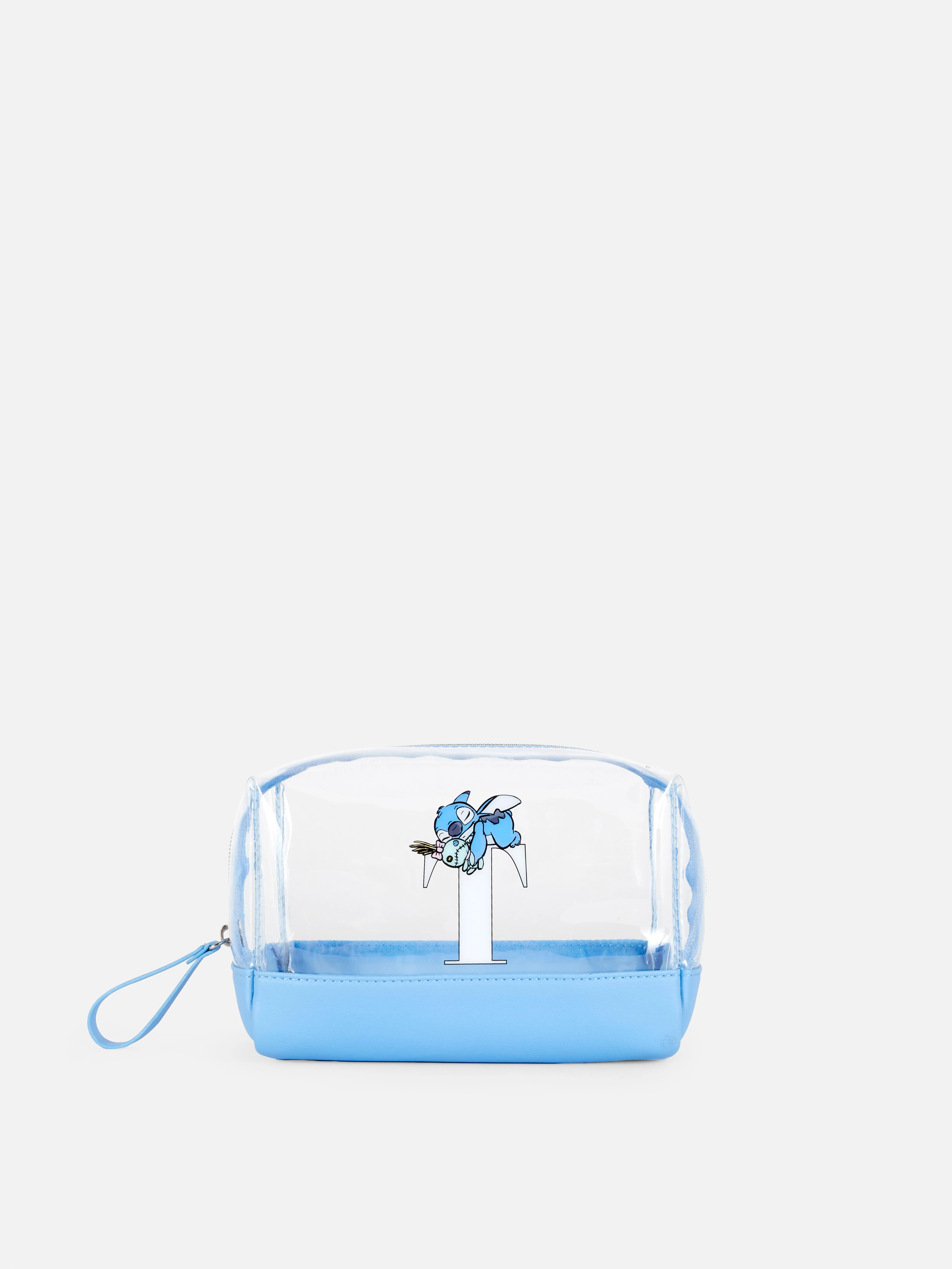 Bolsa de maquillaje con inicial de Stitch de Disney