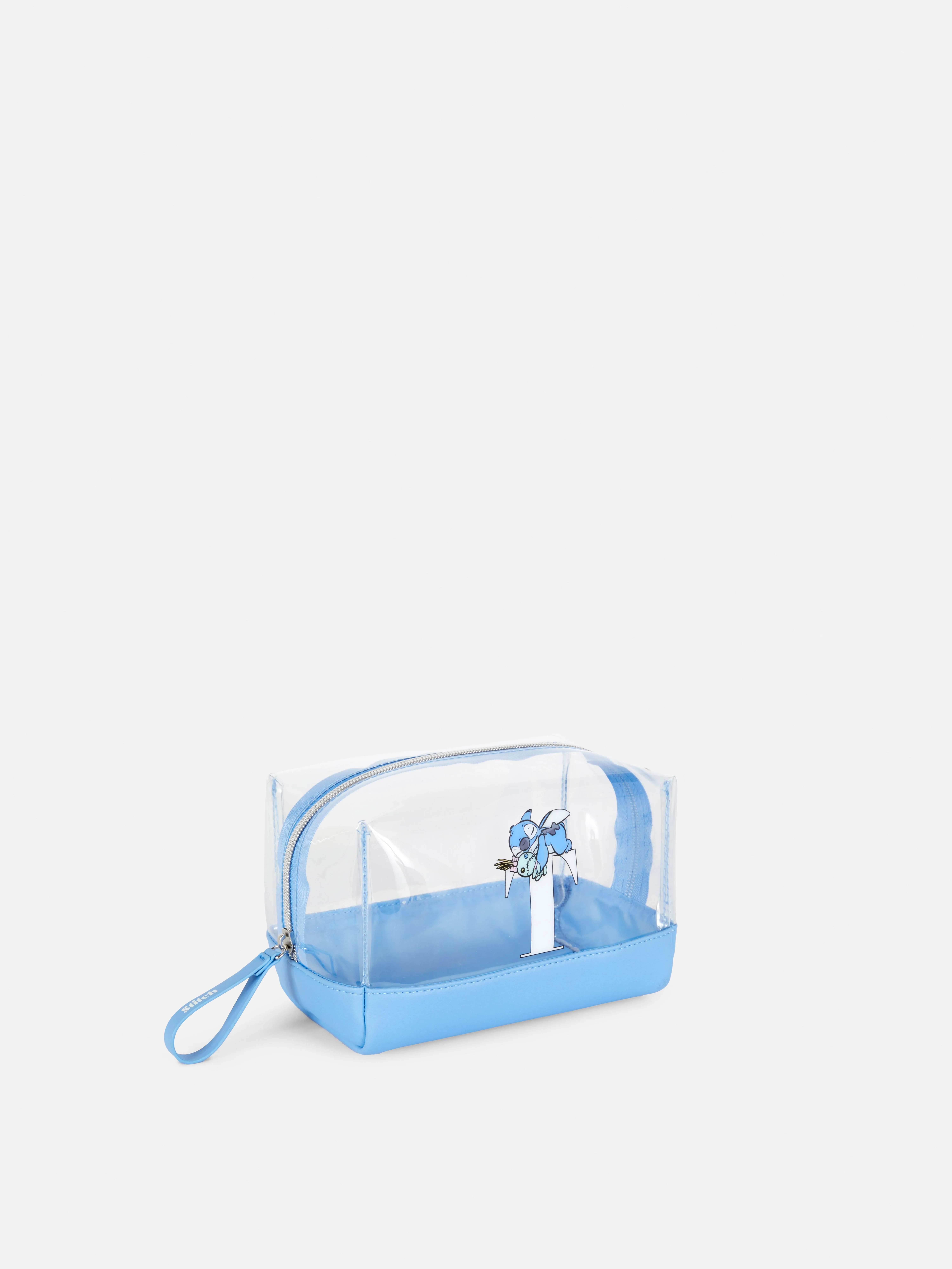 Bolsa de maquillaje con inicial de Stitch de Disney