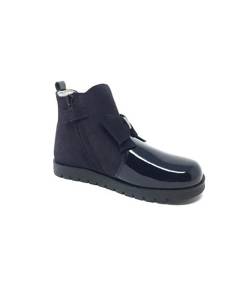 botin charol y ante marino