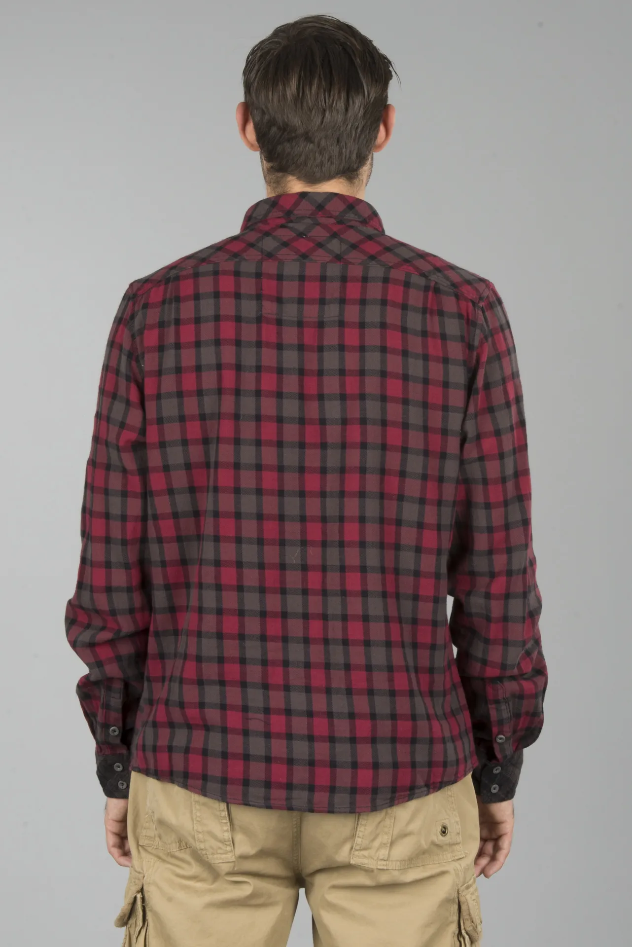 CAMISA BRANDIT CHECKSHIRT DUNCAN MARRóNROJO