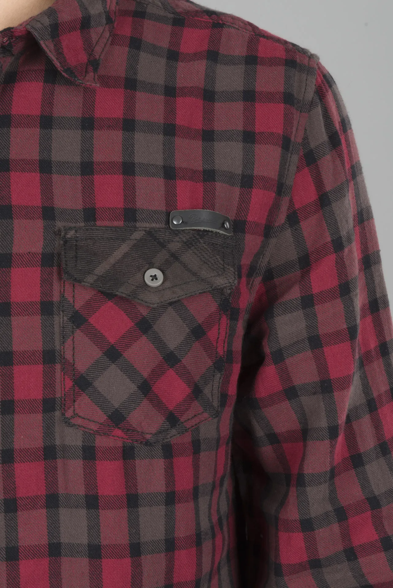CAMISA BRANDIT CHECKSHIRT DUNCAN MARRóNROJO