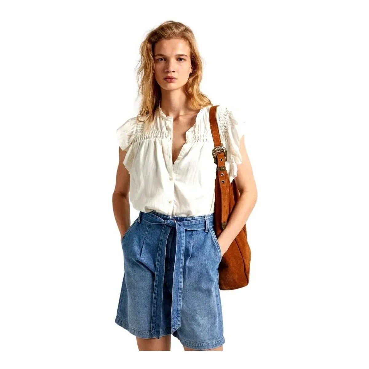 CAMISA DETALLES PLISADOS MUJER DAKOTA  PL304822