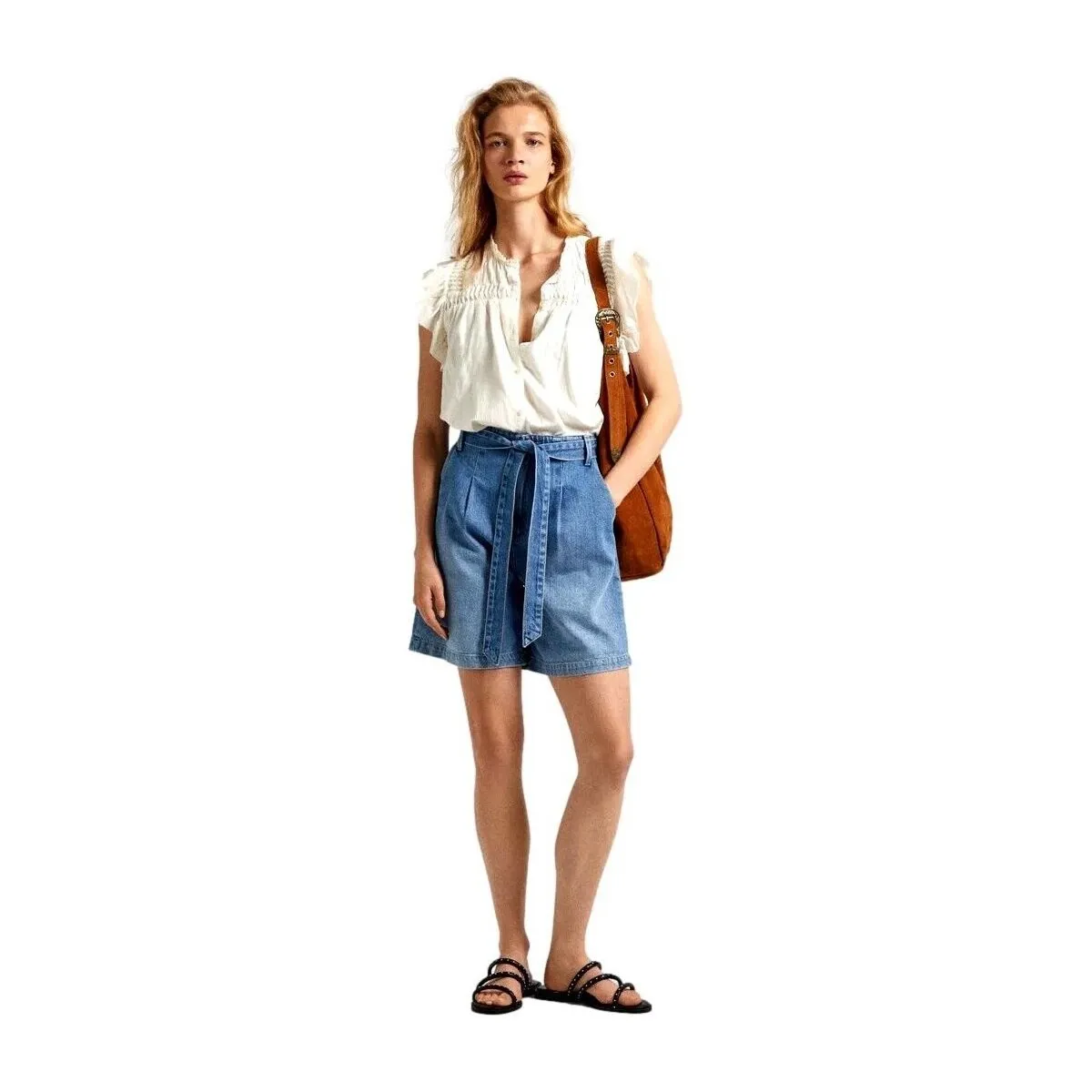 CAMISA DETALLES PLISADOS MUJER DAKOTA  PL304822