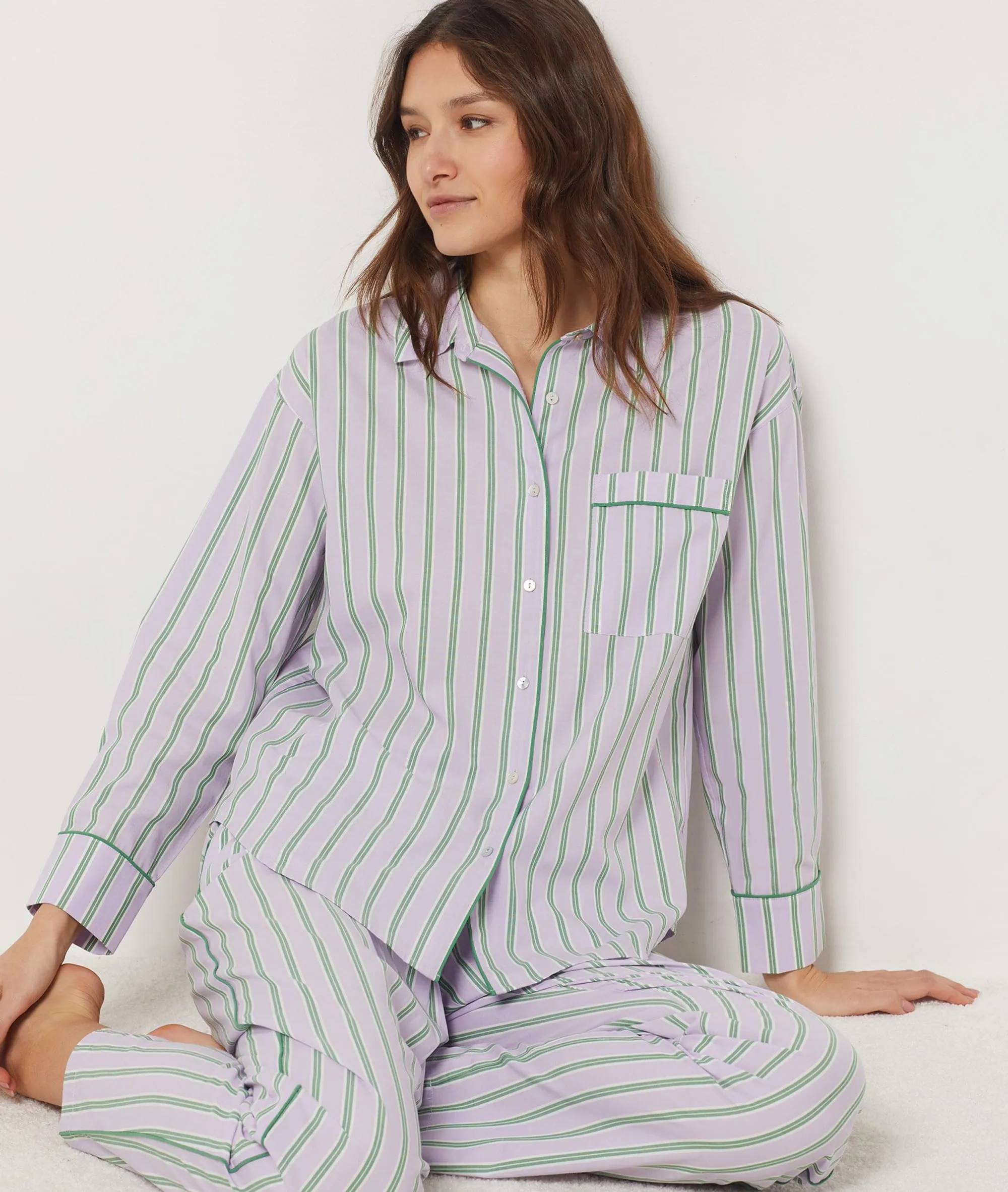 CAMISA ESTAMPADO DE RAYAS VAILA MAUVE  ETAM