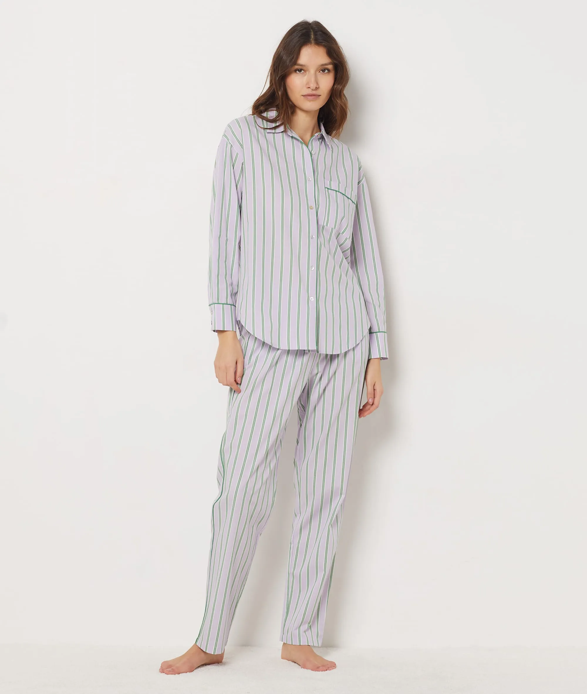 CAMISA ESTAMPADO DE RAYAS VAILA MAUVE  ETAM