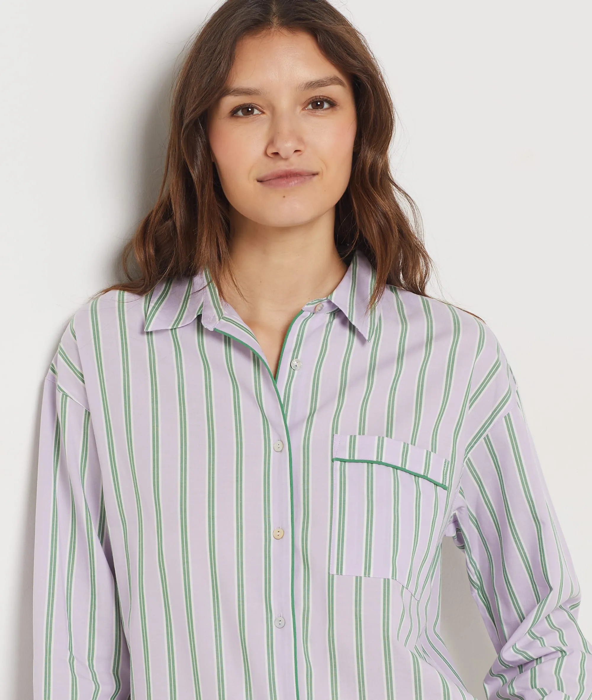 CAMISA ESTAMPADO DE RAYAS VAILA MAUVE  ETAM