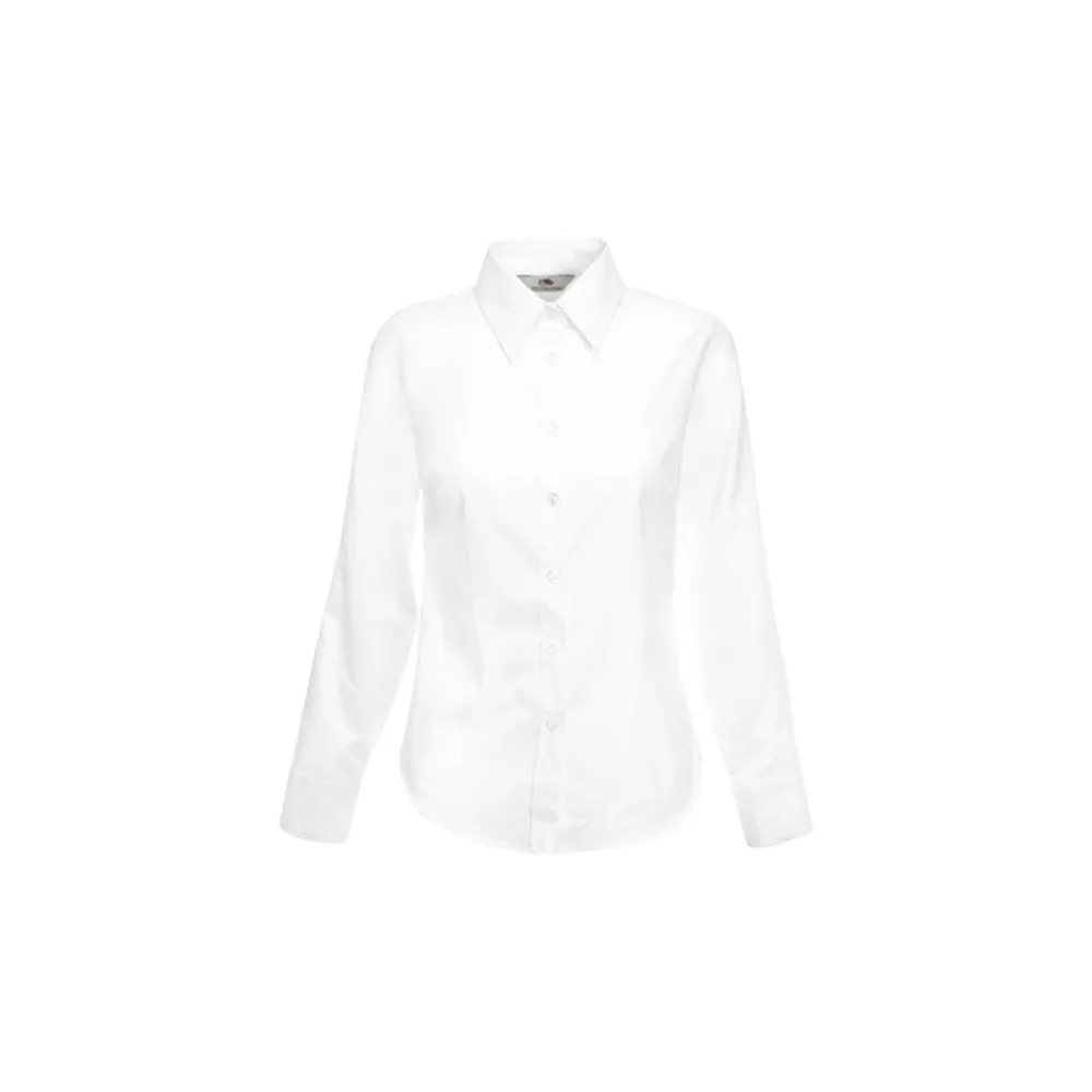 Camisa Oxford manga larga mujer