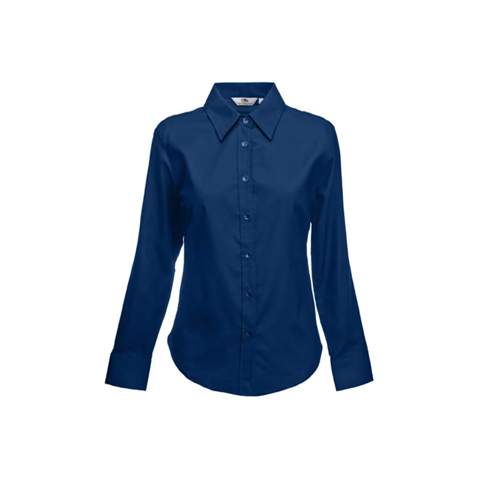 Camisa Oxford manga larga mujer