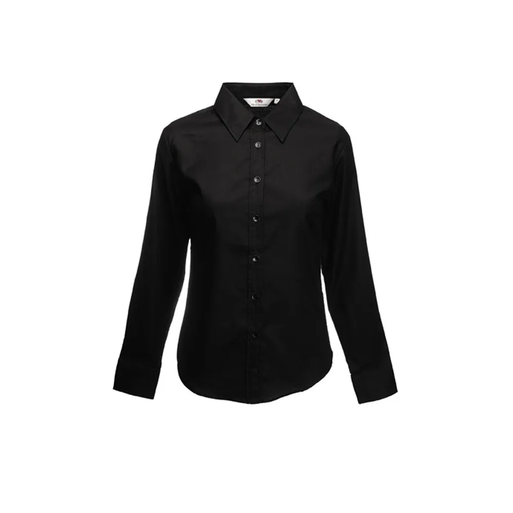 Camisa Oxford manga larga mujer