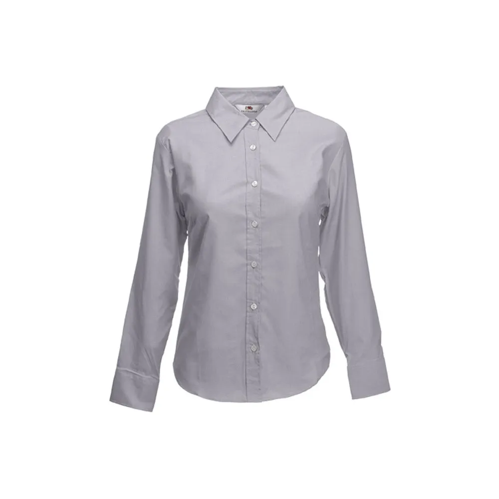 Camisa Oxford manga larga mujer