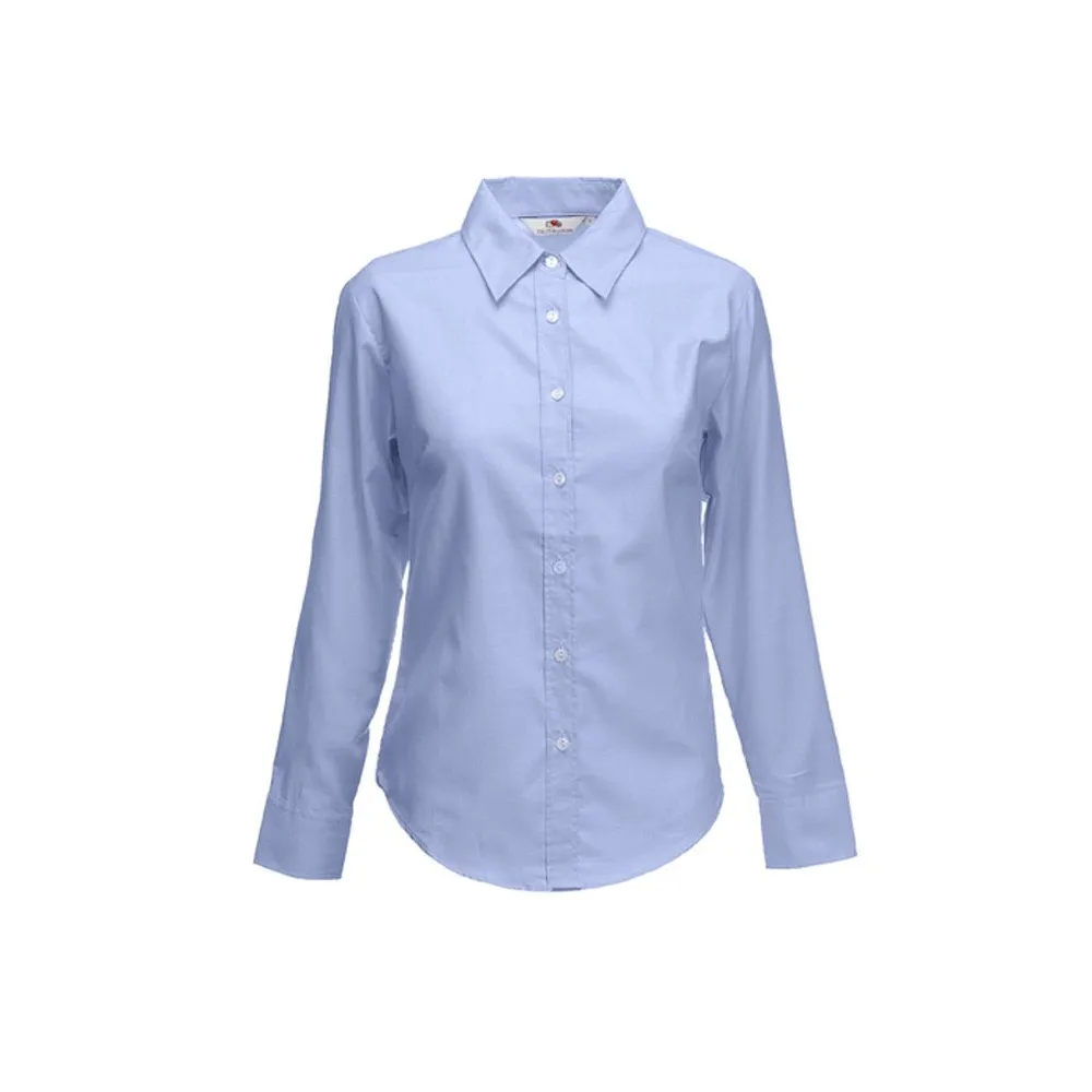 Camisa Oxford manga larga mujer