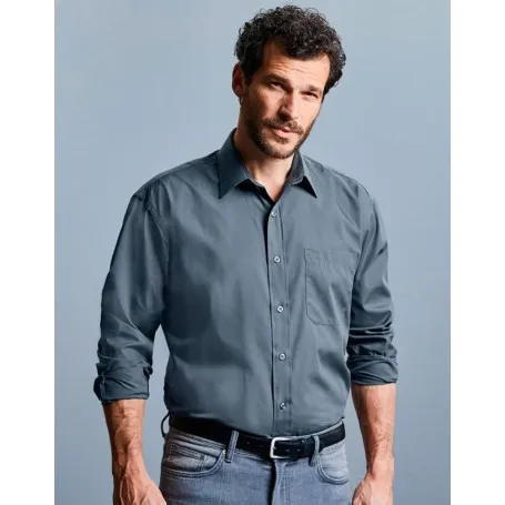 Camisa popelin manga larga