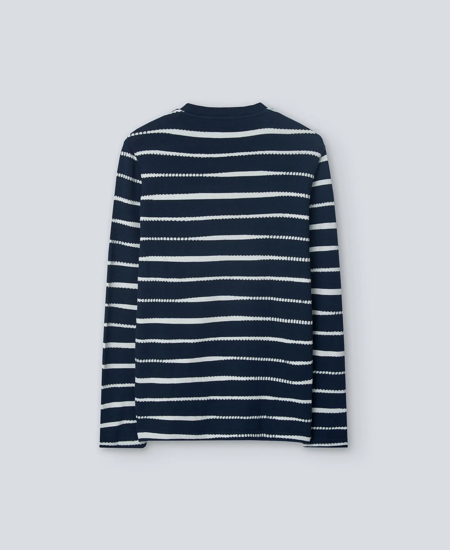 Camiseta rayas manga larga hombre