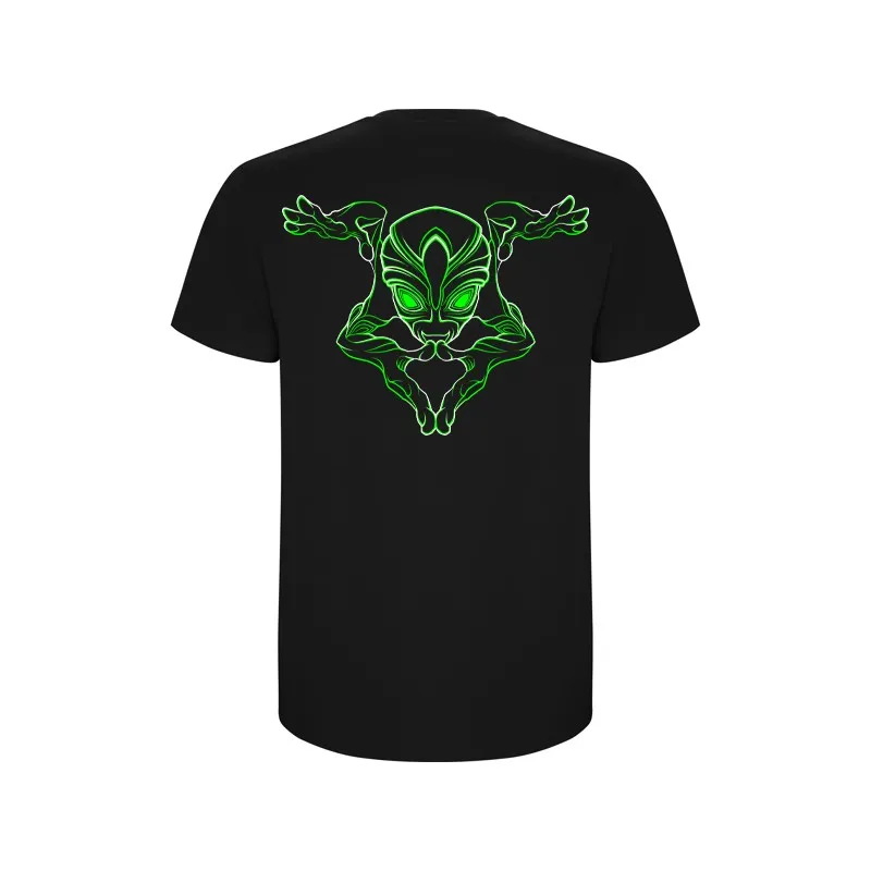 CAMISETAS ALIEN  VERDE FLUOR