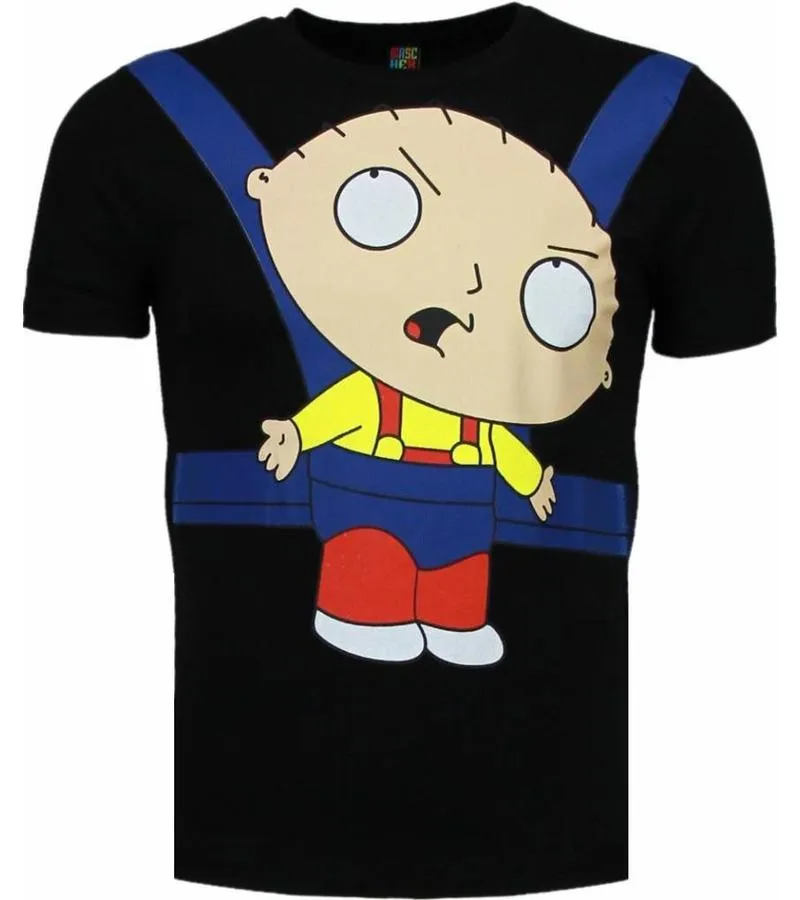 CAMISETAS  BABY STEWIE  NEGRO