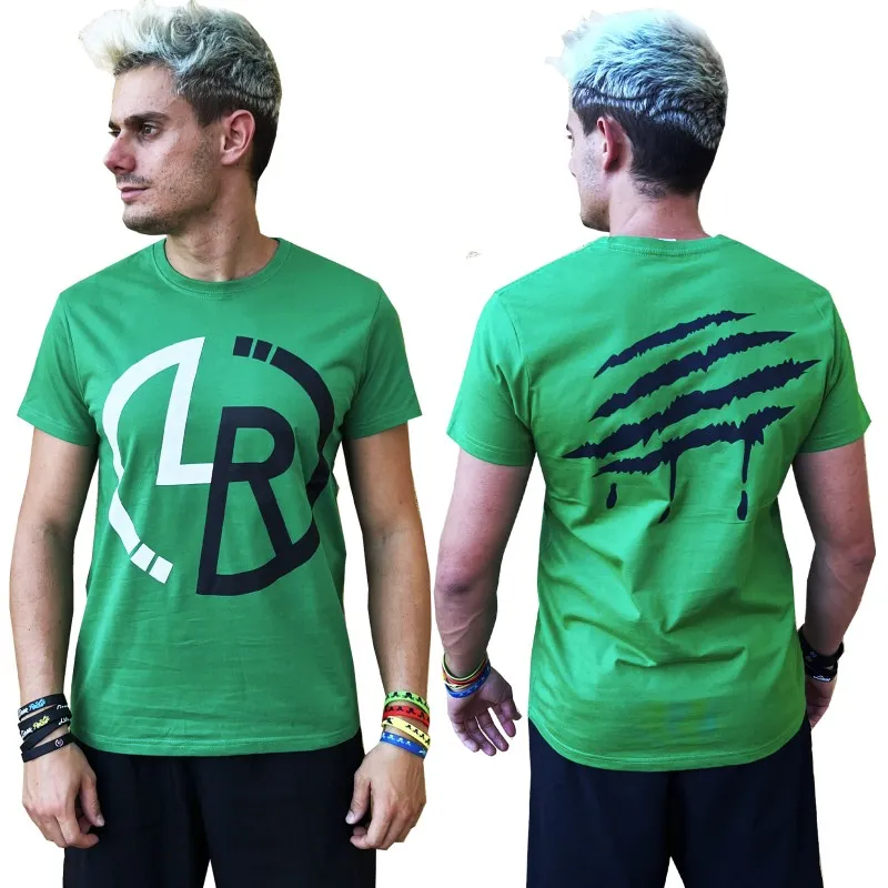CAMISETAS VERDES  LR BICOLOR
