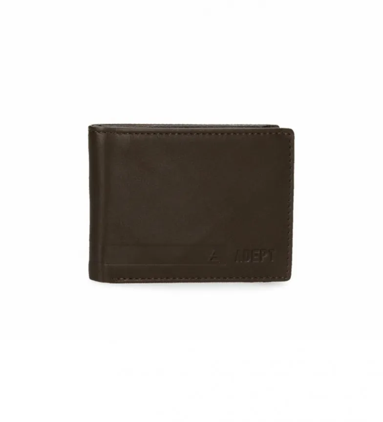 CARTERA ADEPT ALAN MARRóN 11X8X1CM