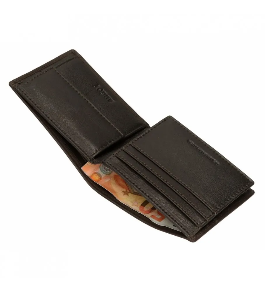 CARTERA ADEPT ALAN MARRóN 11X8X1CM