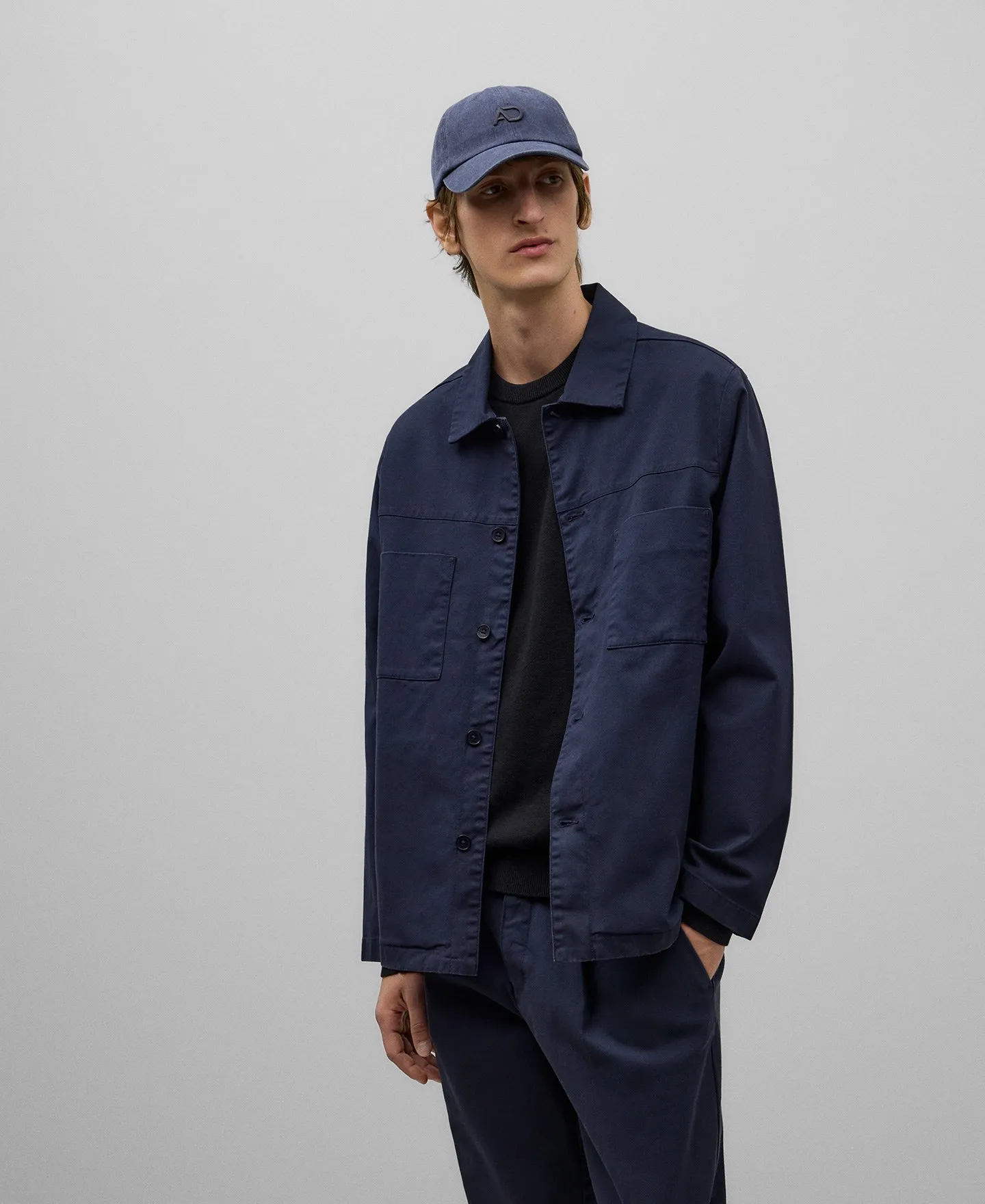 Cazadora twill de algodón hombre