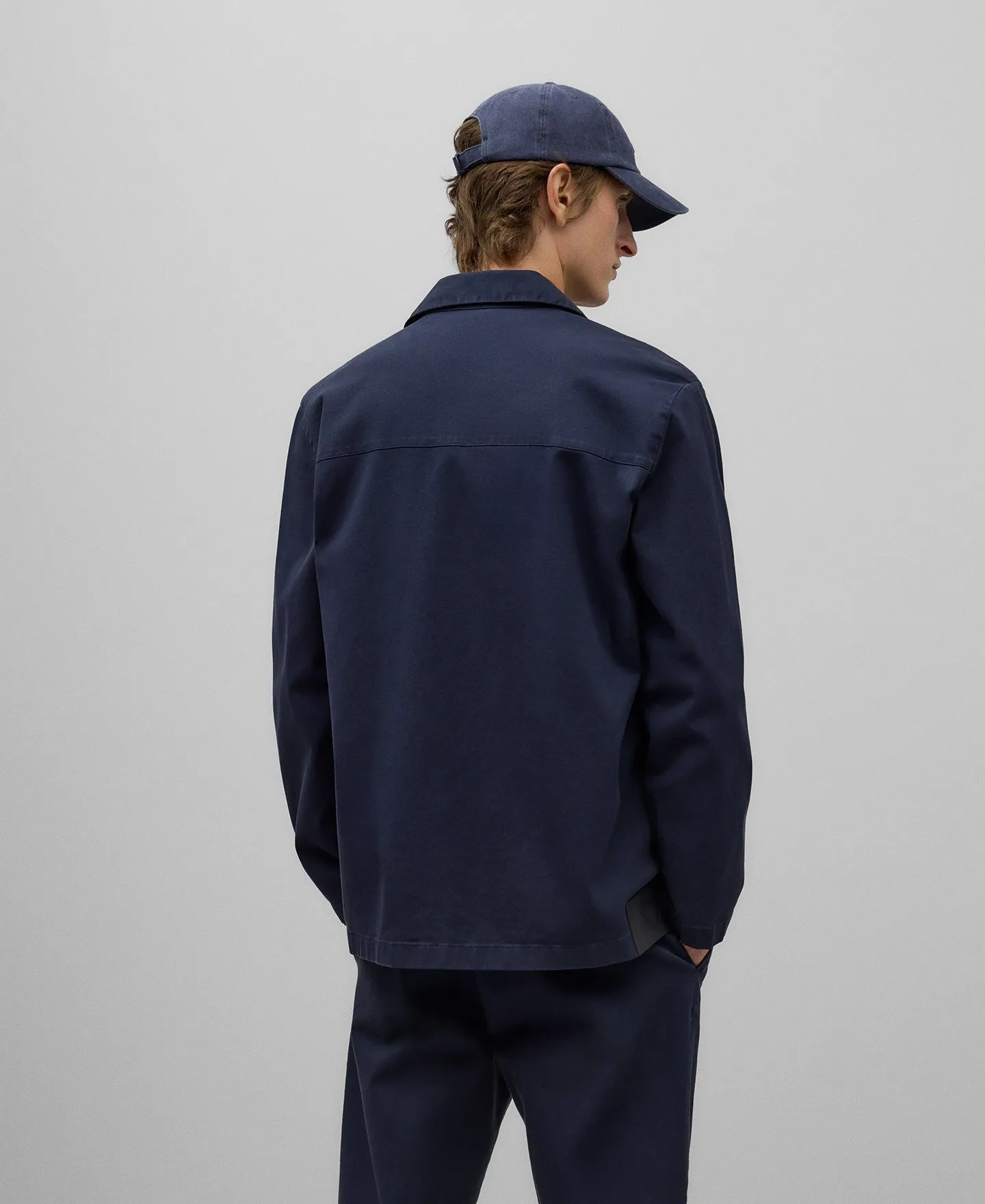 Cazadora twill de algodón hombre