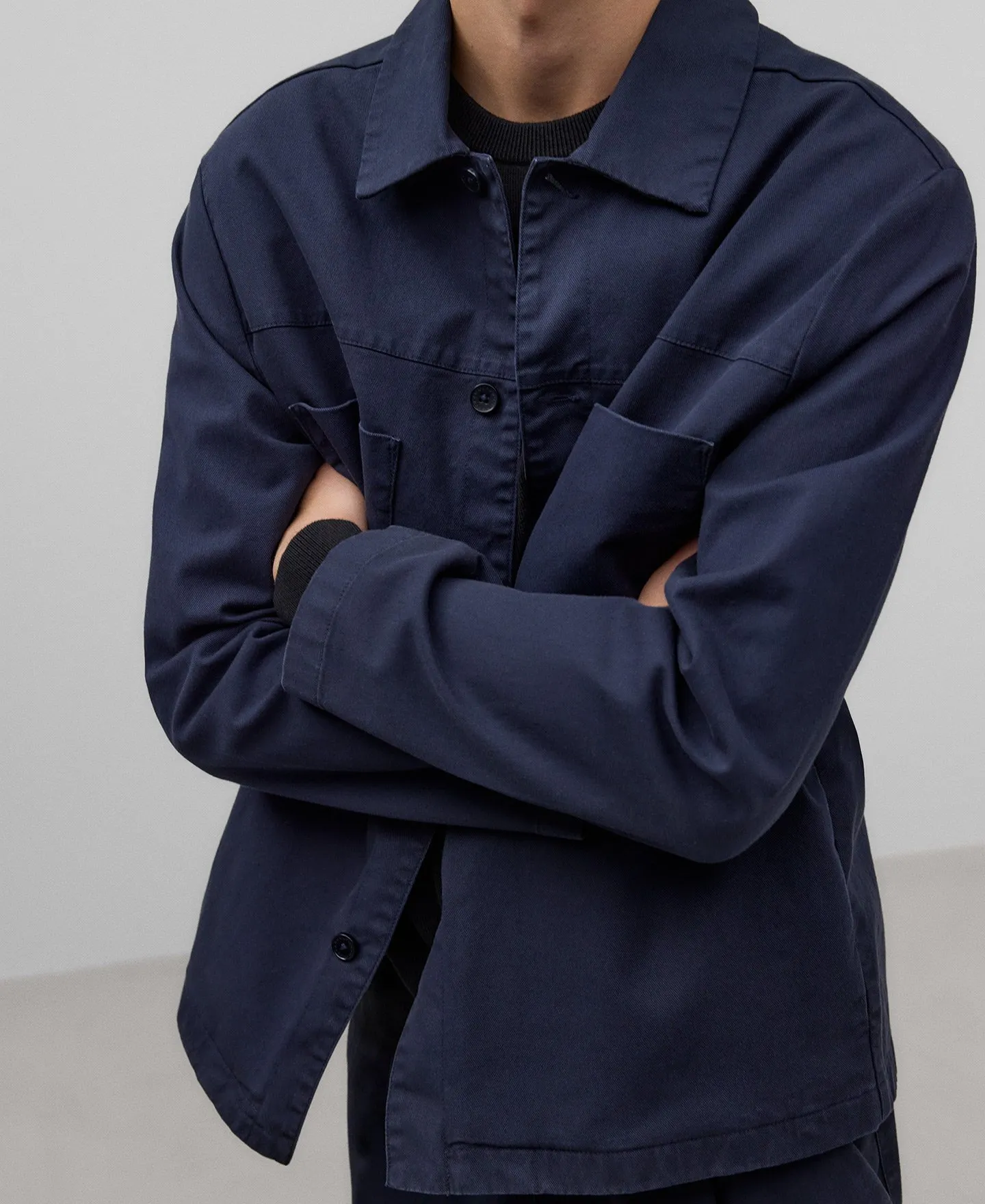 Cazadora twill de algodón hombre