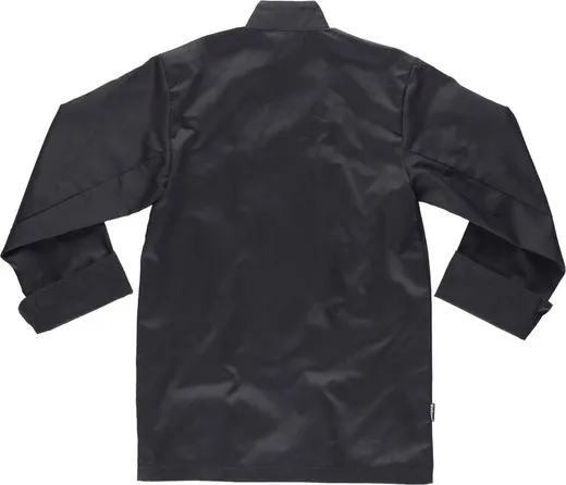 Chaqueta de cocina con vivos a contraste Negro / Blanco