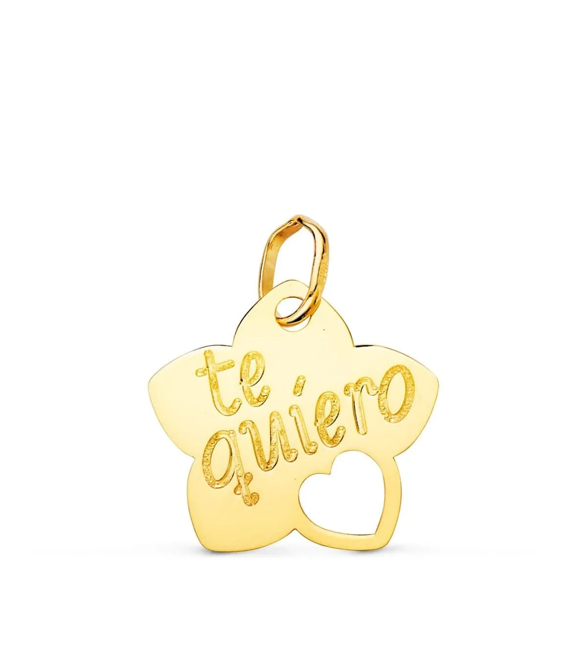 Colgante Flor San Valentín Oro 18K