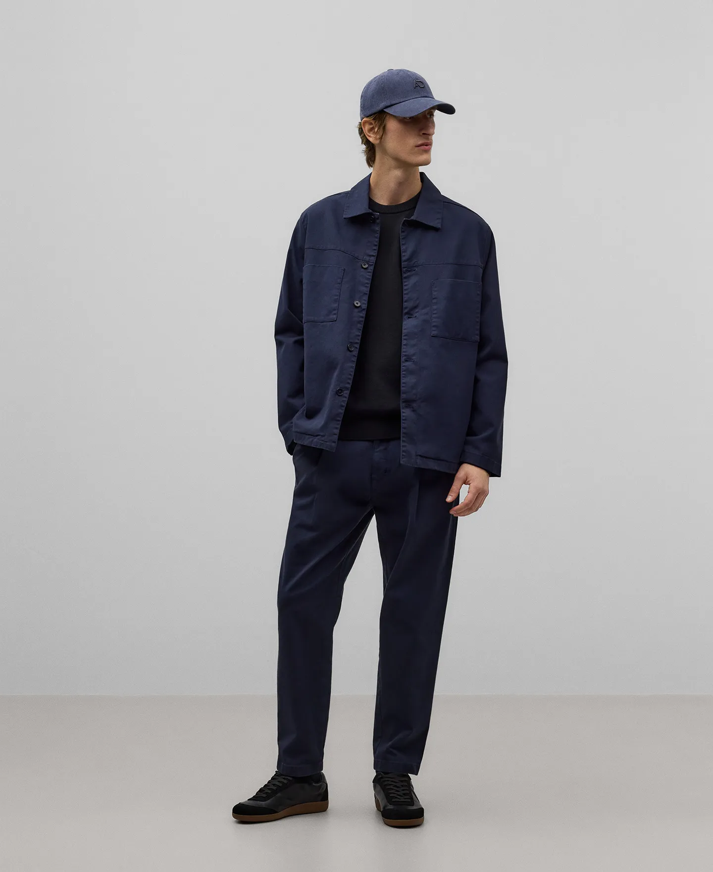 Cotton twill jacket man