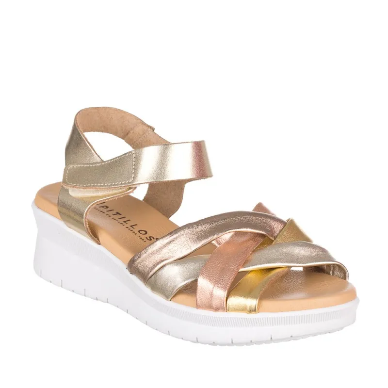 Cuñas Pitillos 5540 Mujer Oro