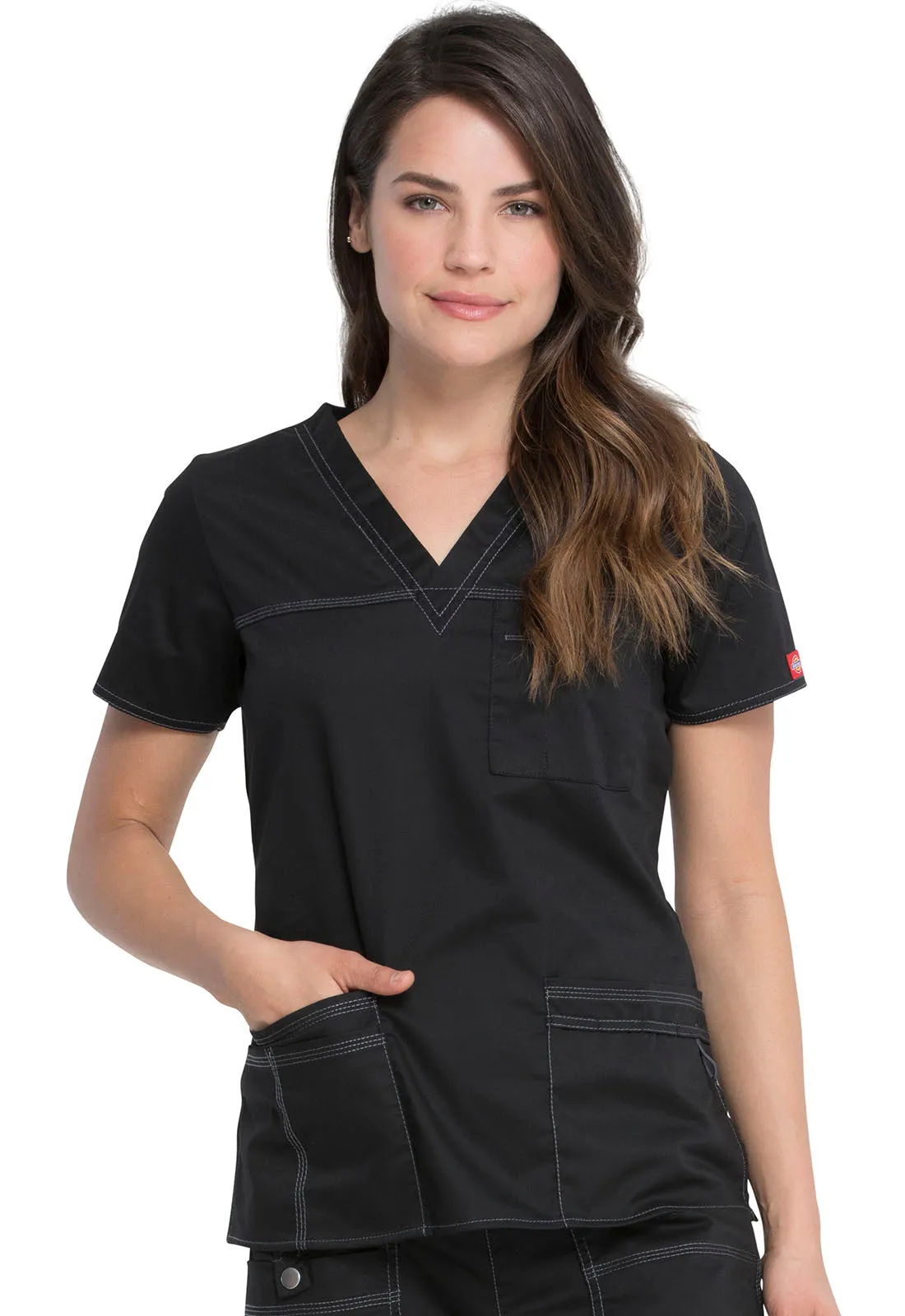 DICKIES GEN FLEX VNECK TOPS
