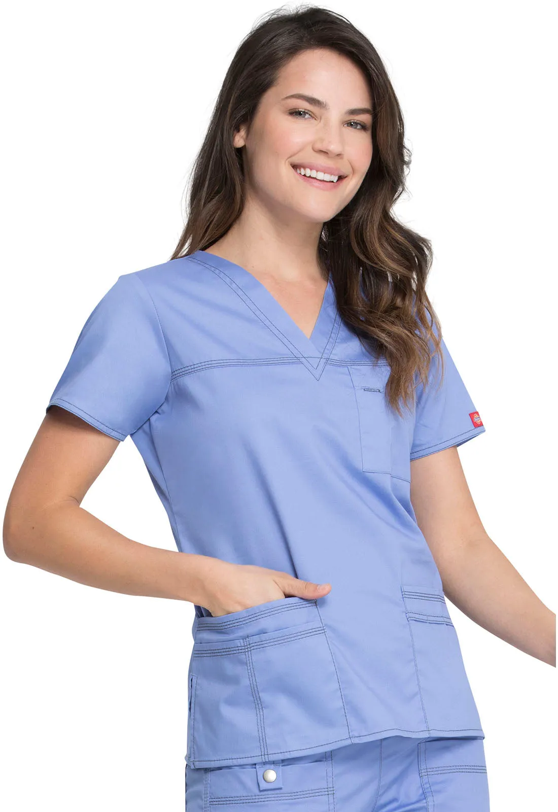 DICKIES GEN FLEX VNECK TOPS
