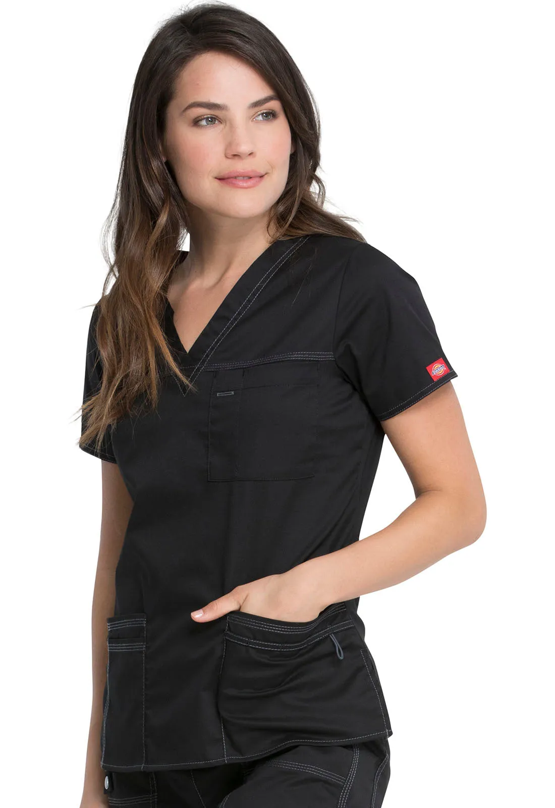 DICKIES GEN FLEX VNECK TOPS
