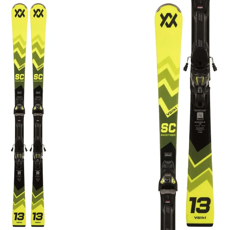 Esquìs Volkl Racetiger SC con fijaciones Vmotion 12 GW